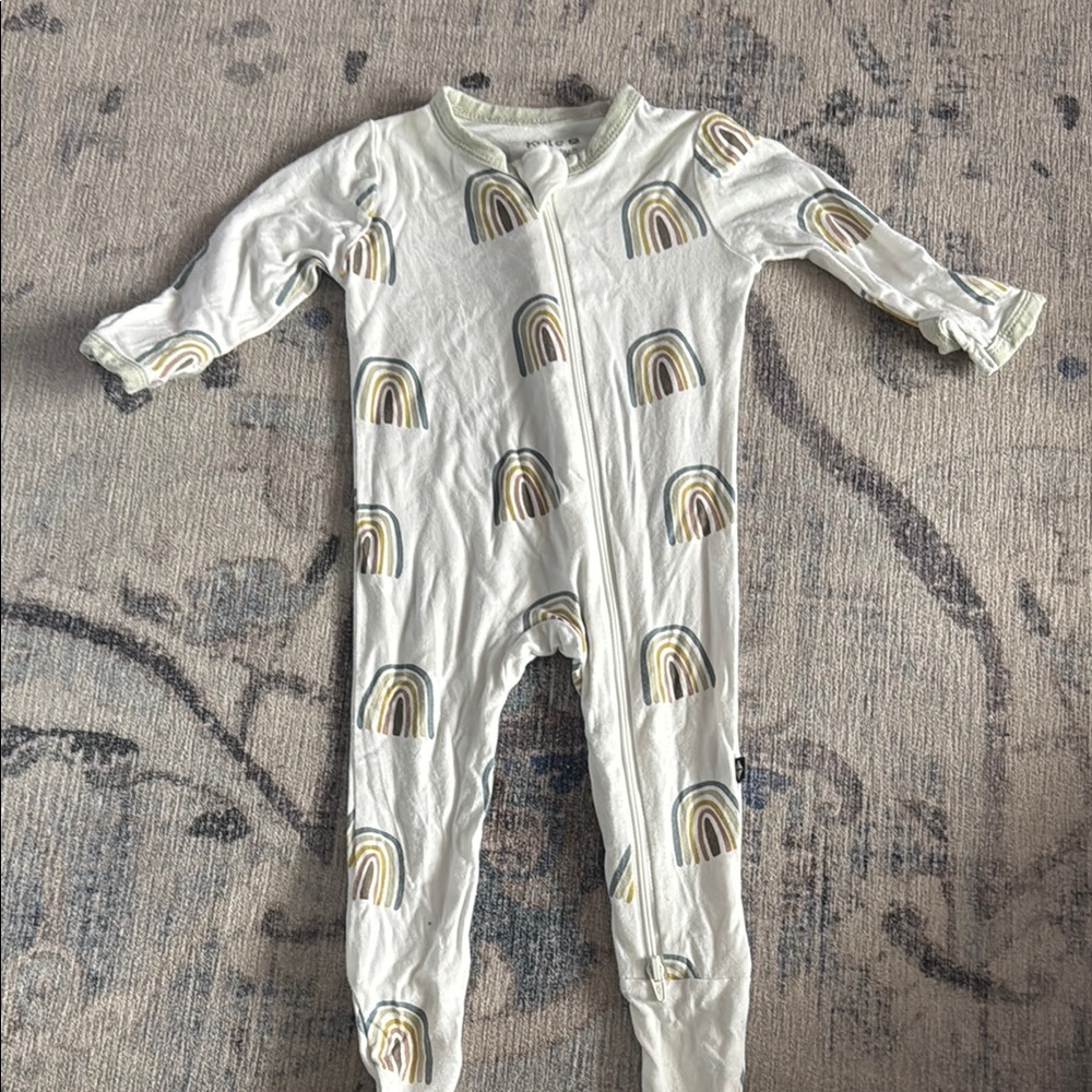Rainbow Print Baby Onesie